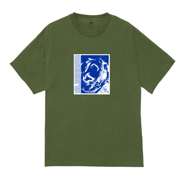 Obey Stay Back T-Shirt - Pigment Bronze Green - Streetart.fr